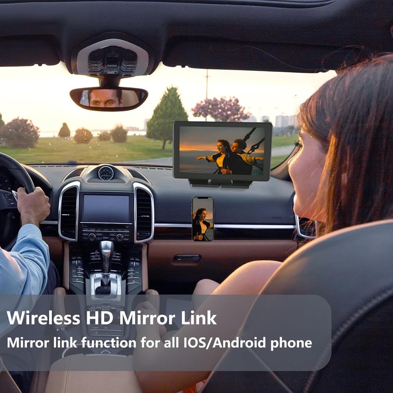 ITDULCET 7 Inch Carplay Screen for Car with Wireless Apple Carplay & Android Auto, GPS Navigation, Backup Camera, Mirror Link, Bluetooth, AUX, FM, Siri, Voice Control for All Vehicles - Image 4